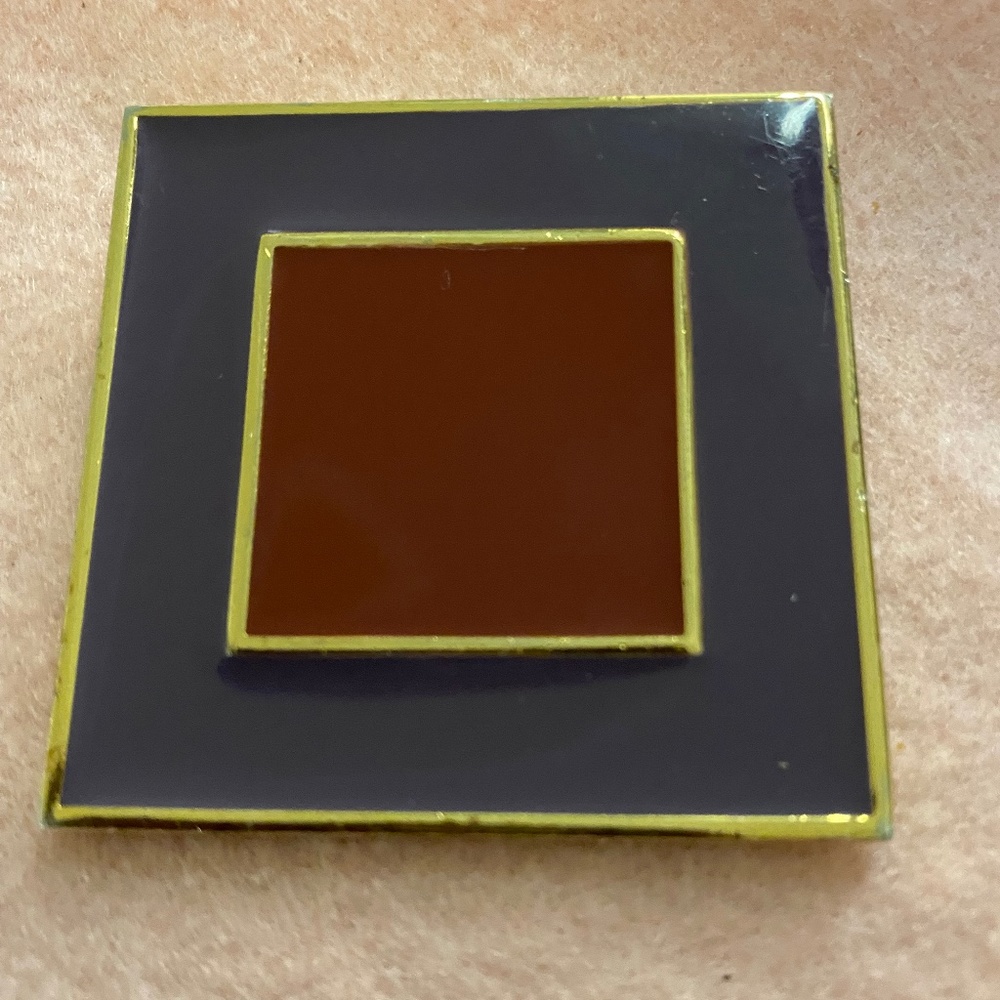 Givenchy Vintage 1980 Geometric Modernist Pin Brooch